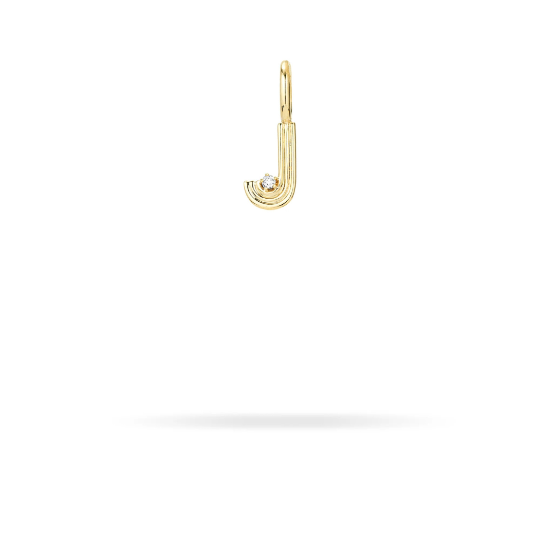 Mini Retro Letter Charm - PRE ORDER
