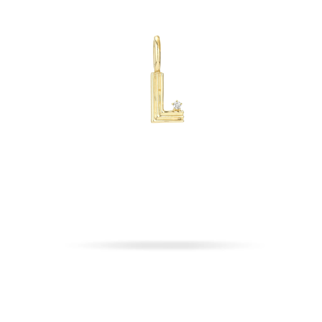 Mini Retro Letter Charm - PRE ORDER