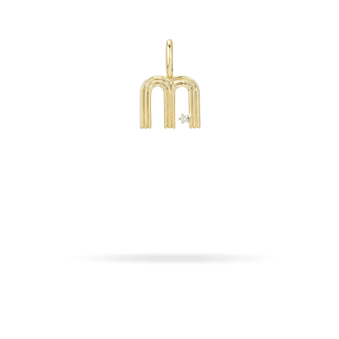 Mini Retro Letter Charm - PRE ORDER