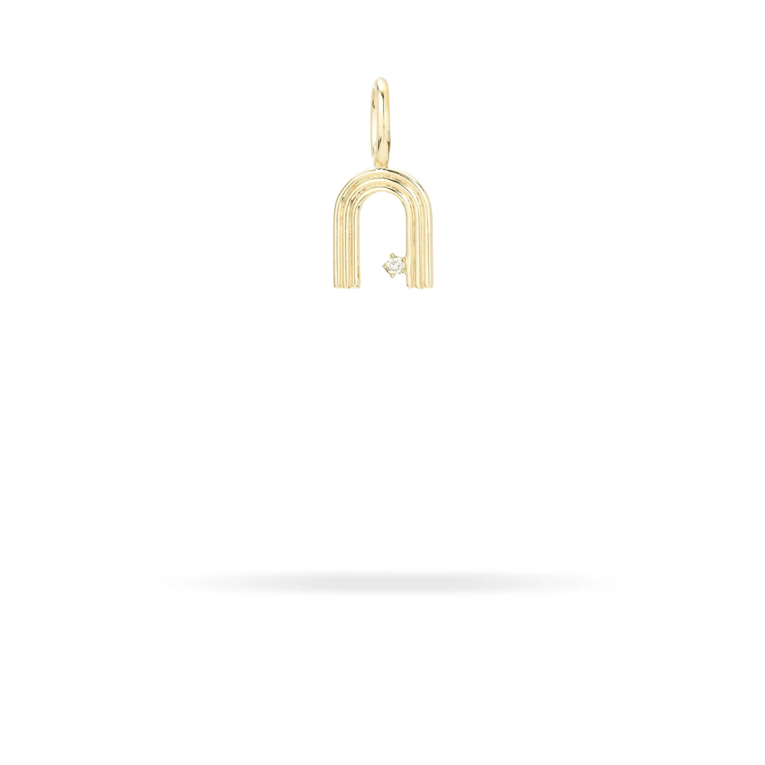 Mini Retro Letter Charm - PRE ORDER