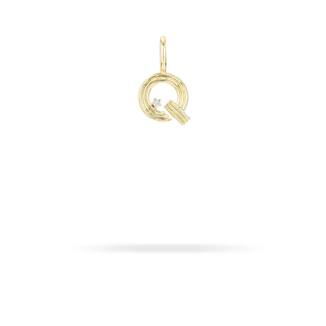 Mini Retro Letter Charm - PRE ORDER