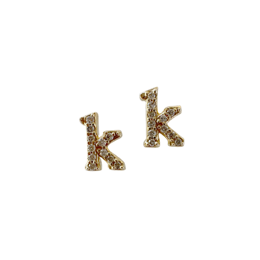 Essential Letter Studs - K