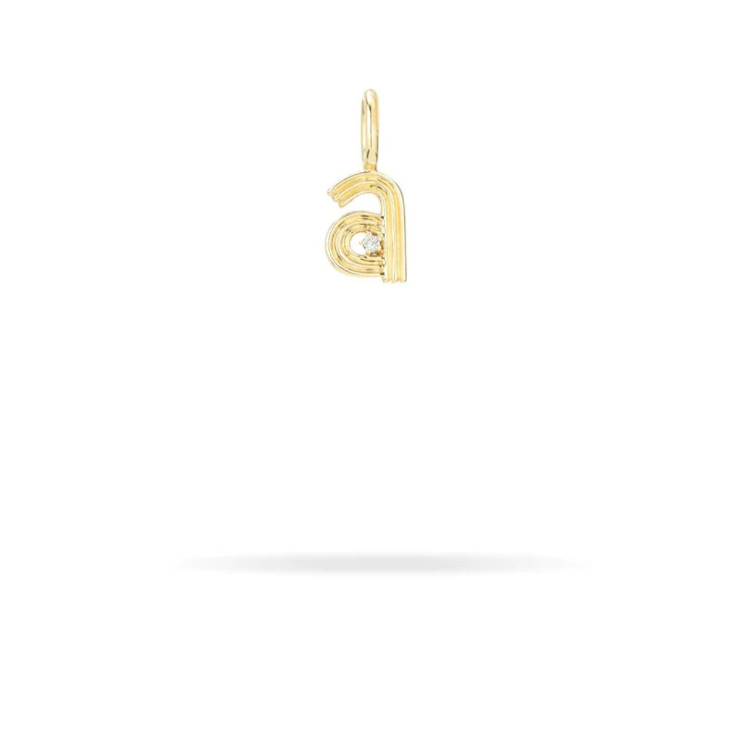 Mini Retro Letter Charm - PRE ORDER