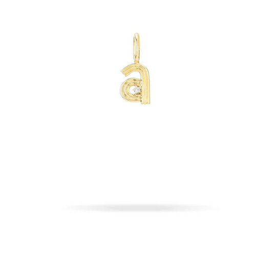 Mini Retro Letter Charm - PRE ORDER