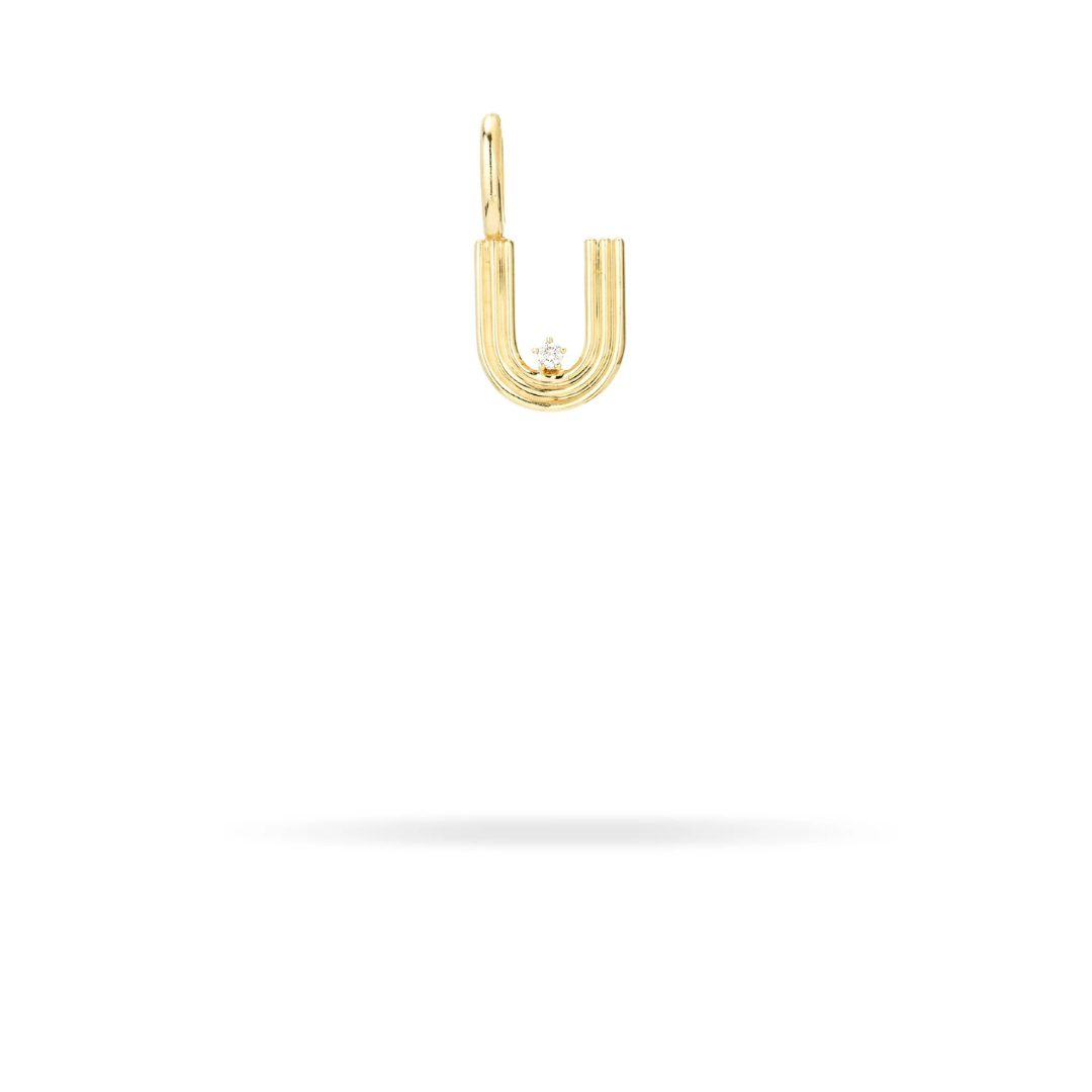 Mini Retro Letter Charm - PRE ORDER