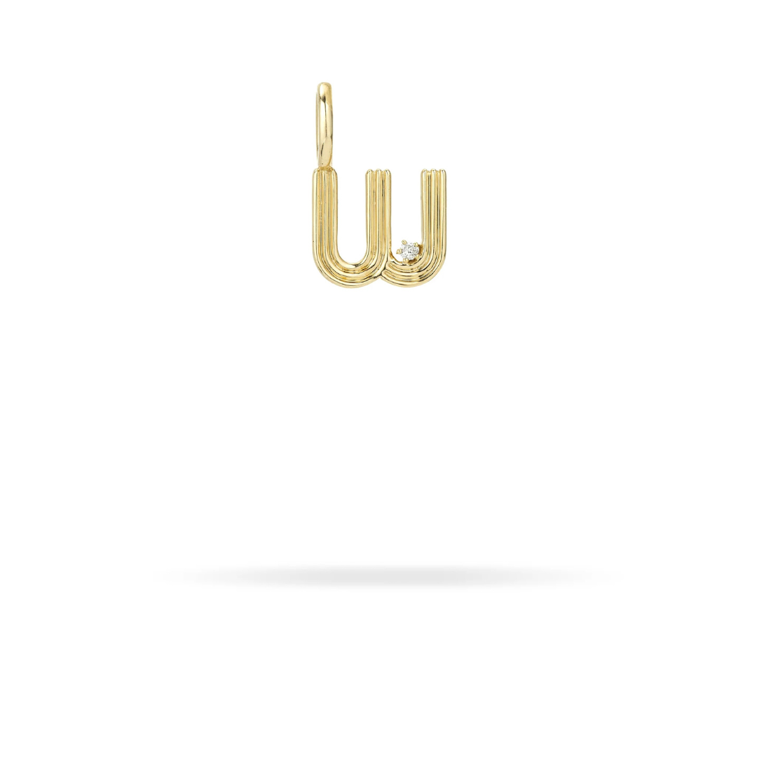 Mini Retro Letter Charm - PRE ORDER