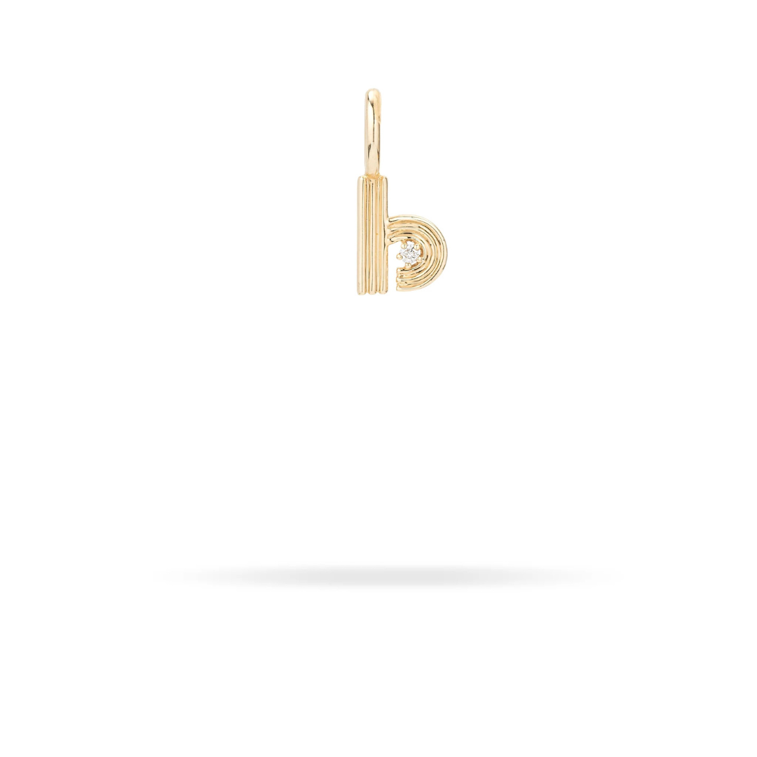Mini Retro Letter Charm - PRE ORDER