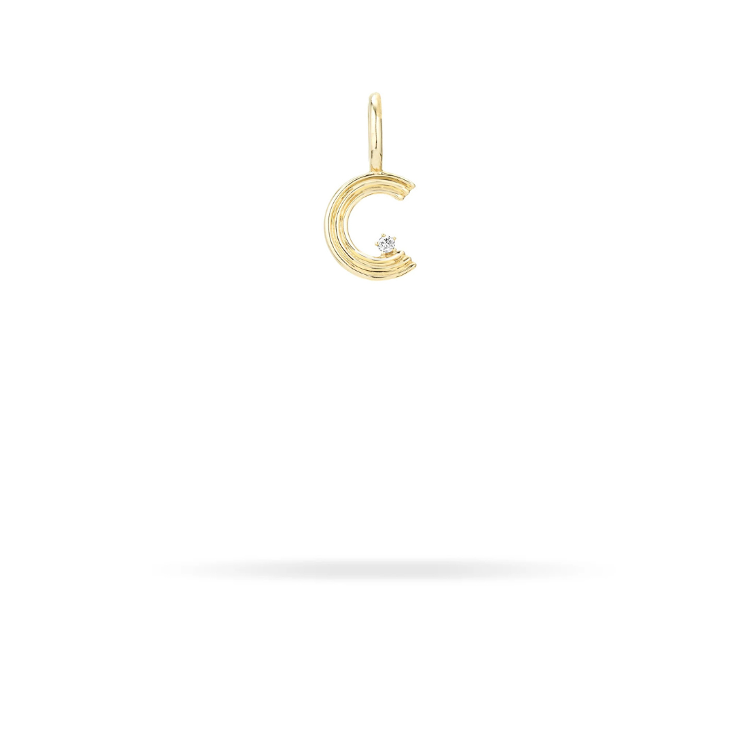 Mini Retro Letter Charm - PRE ORDER