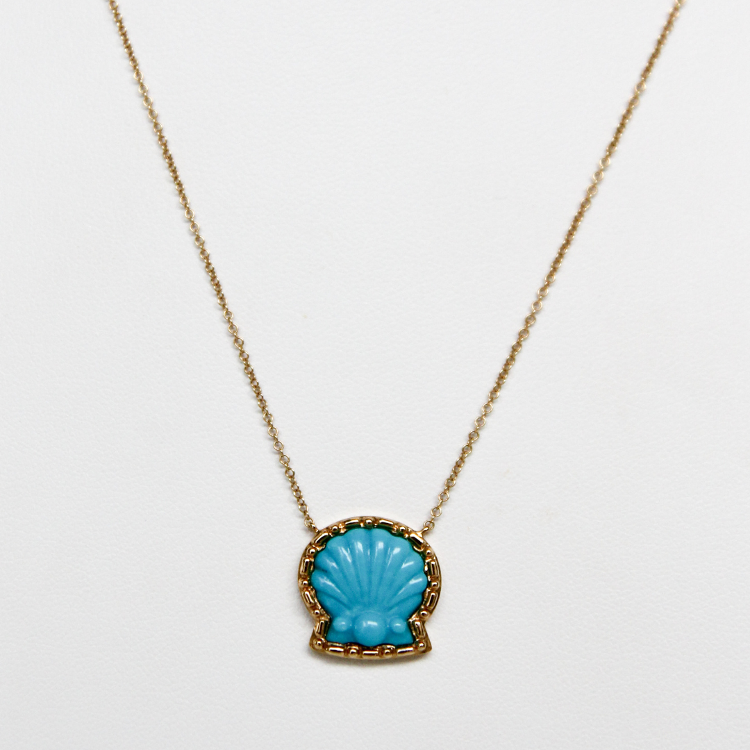 Alys Shell in Turquoise