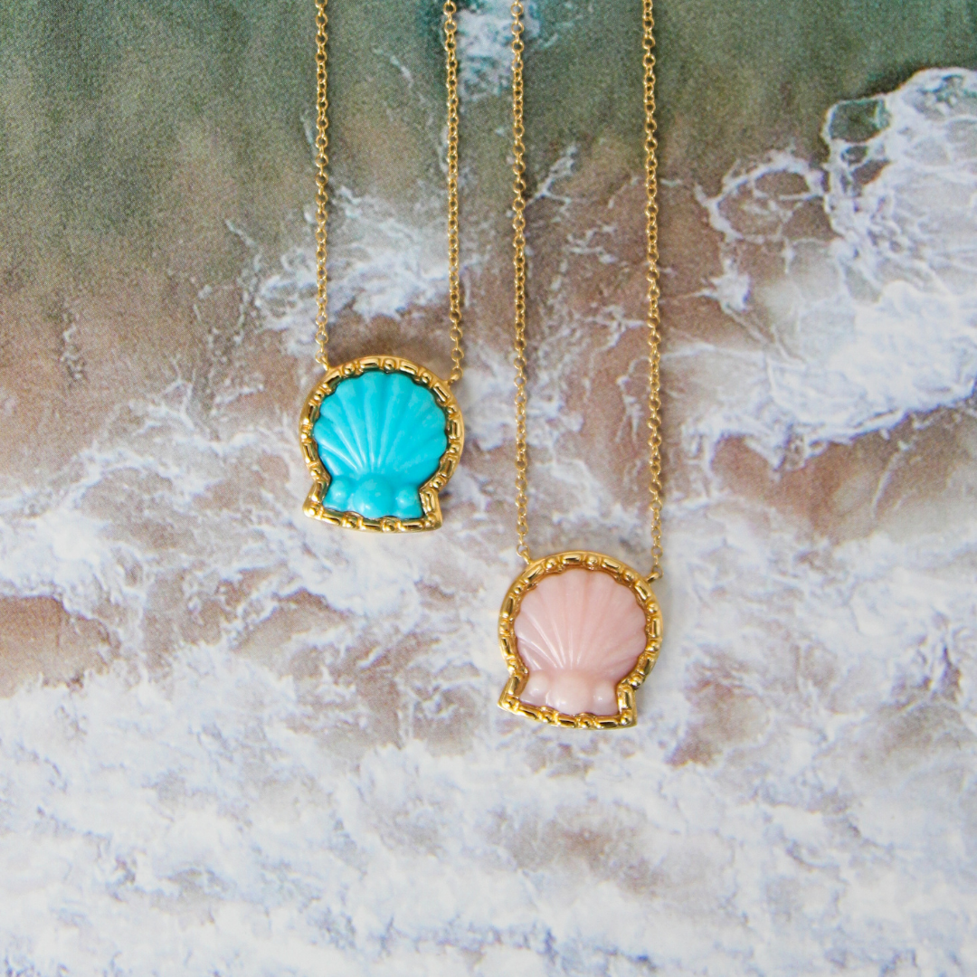 Alys Shell in Turquoise