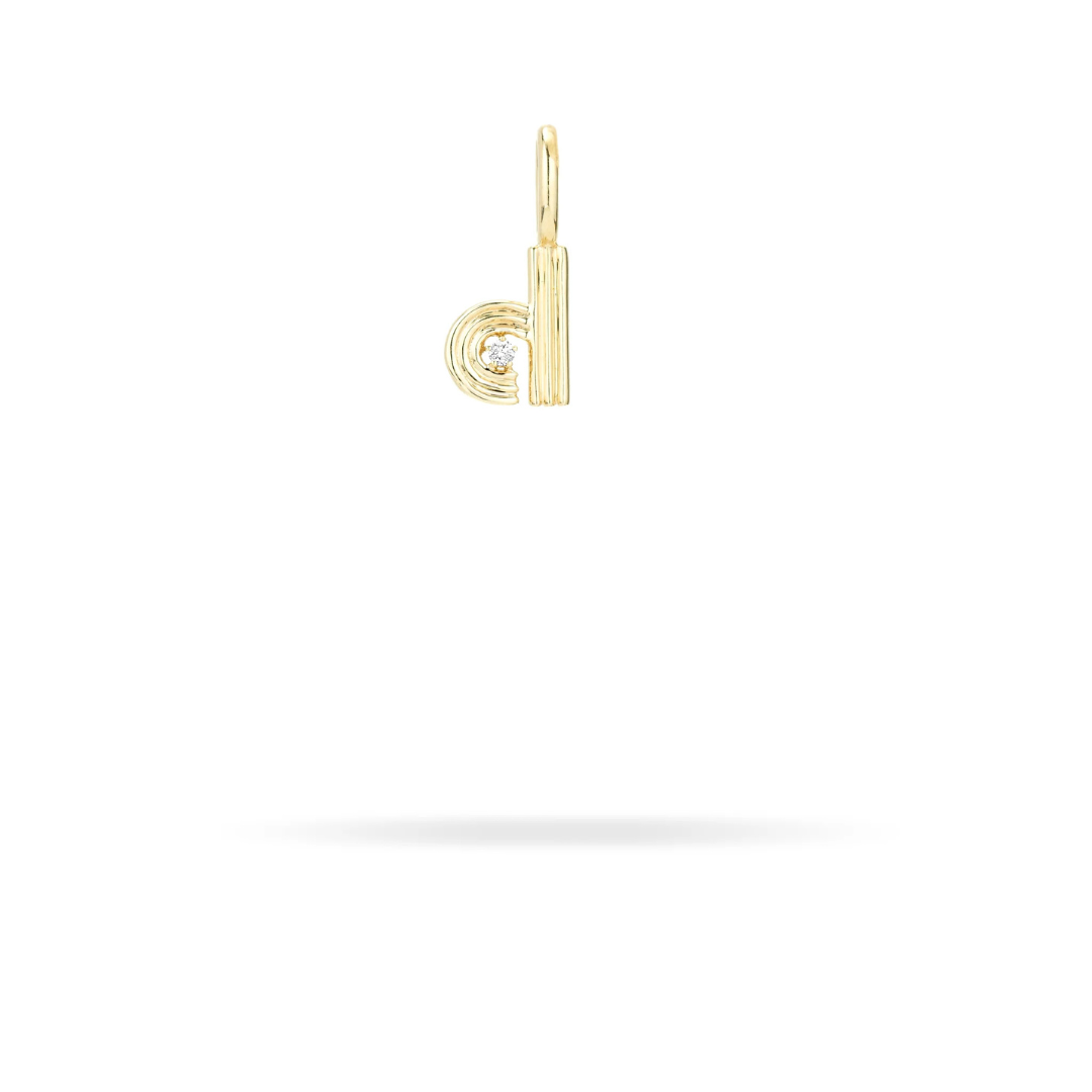 Mini Retro Letter Charm - PRE ORDER