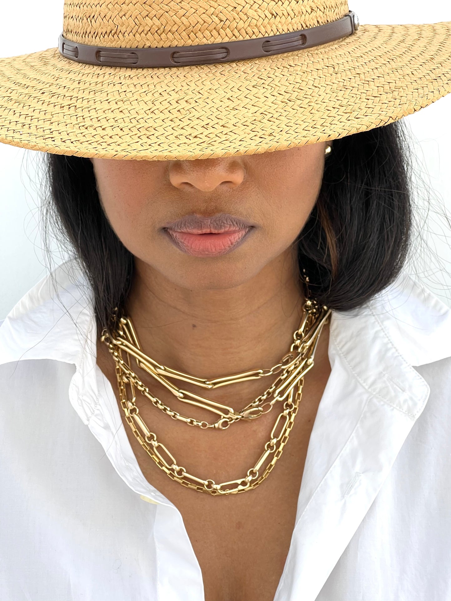 Alternating Pinch Chain - 18"