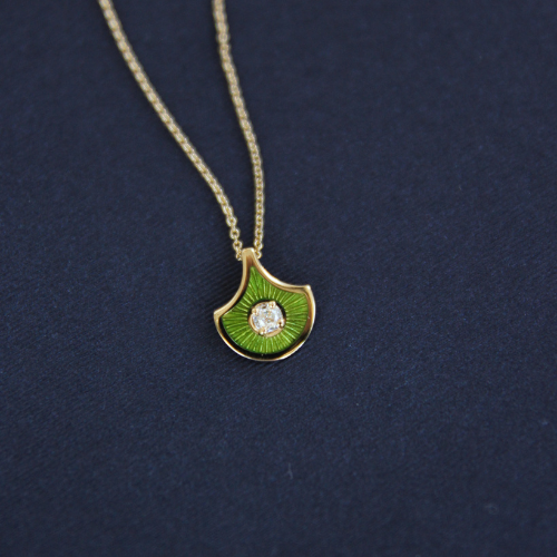 Katia Kiwi Pendant Necklace