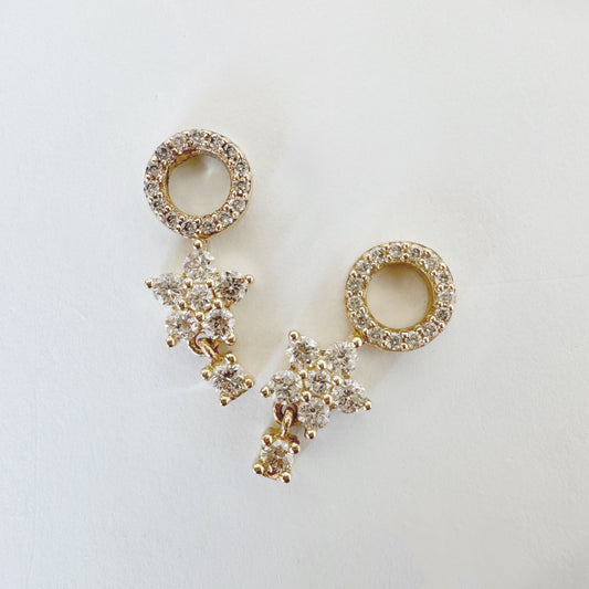 Tahitian Flower Huggie Charm