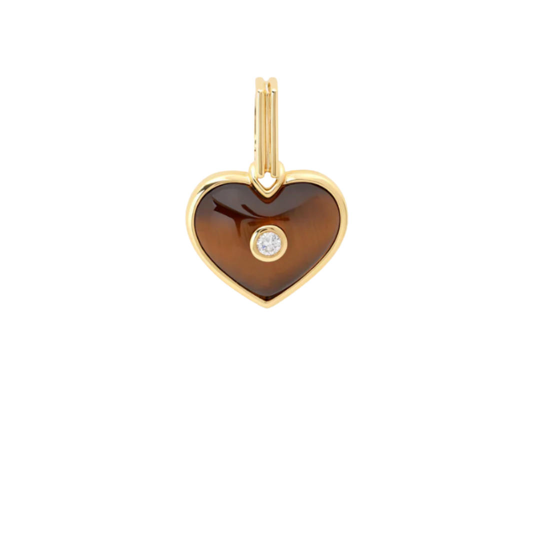 Mini Love Pendant in Tigers Eye