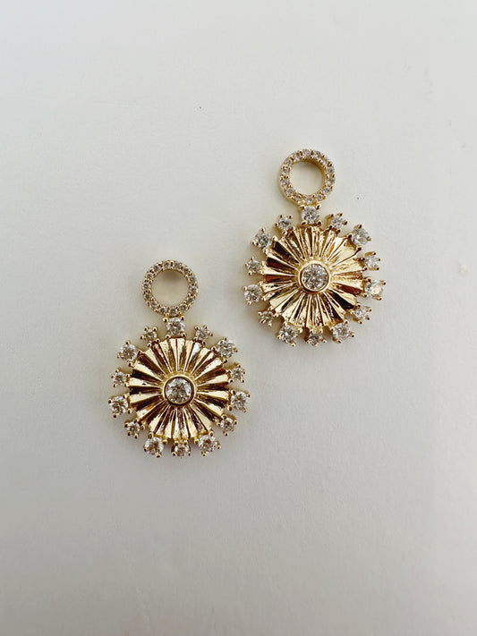 Sunny Diamond Burst Earring Charms