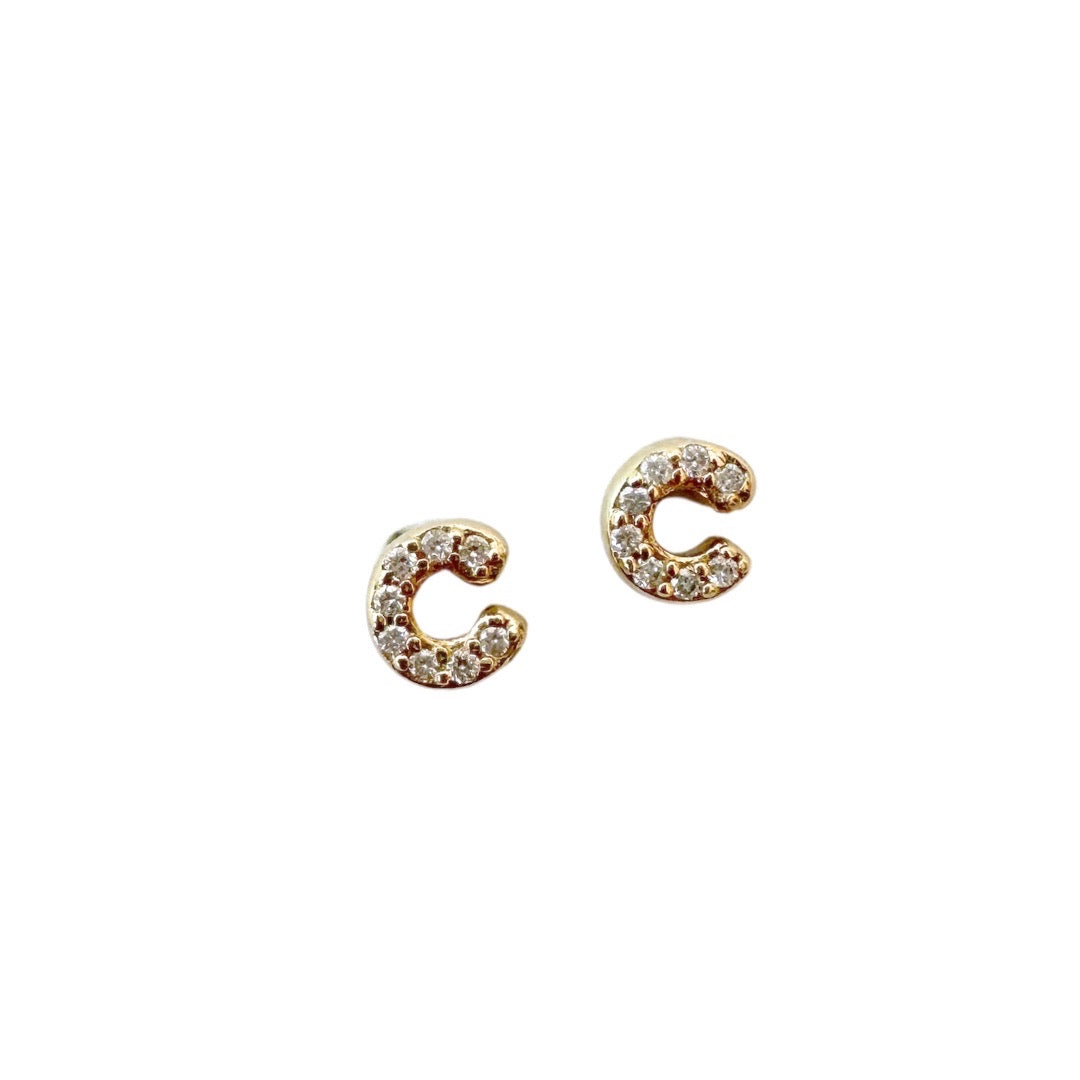 Essential Letter Studs - C