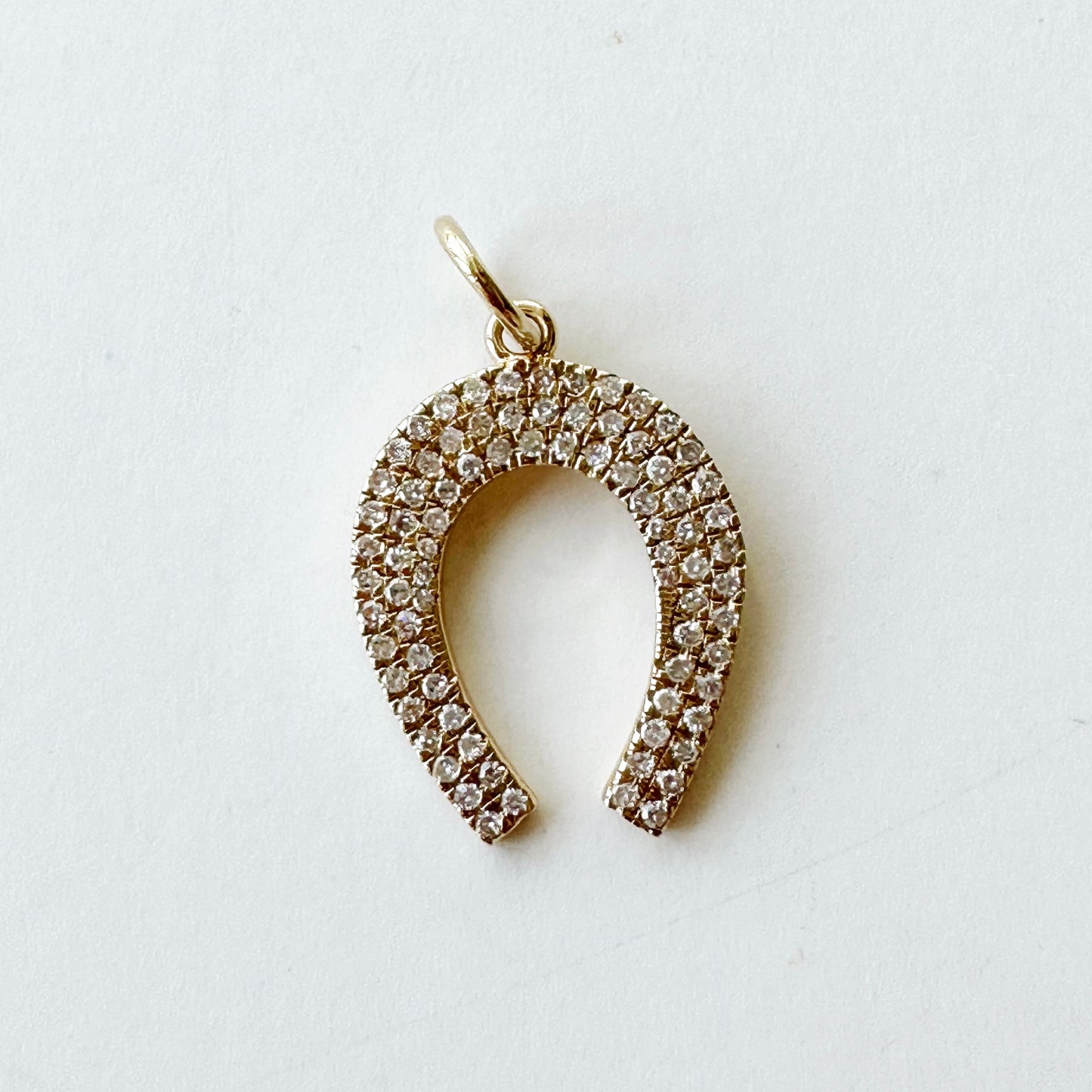Lucky Me Diamond Horseshoe Charm