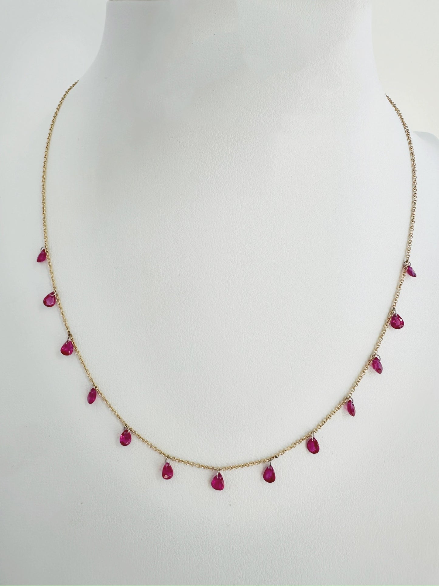 Scarlett Floating Ruby Necklace
