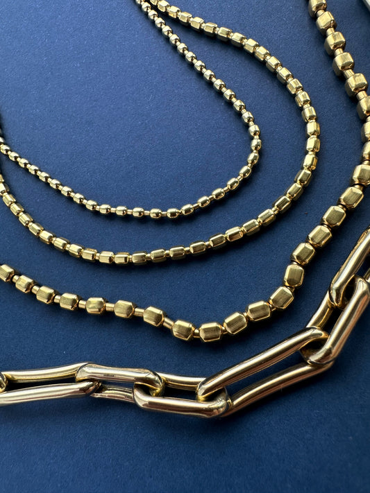 Deluxe layer Nugget Chain XL - 16"
