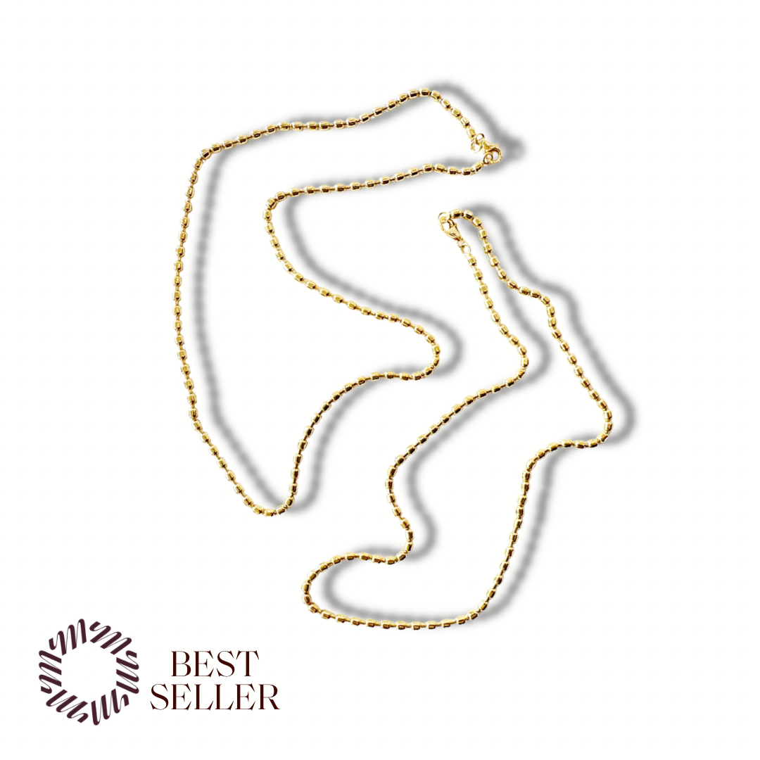 RPJ-GOLD NUGGET CHAIN-18"
