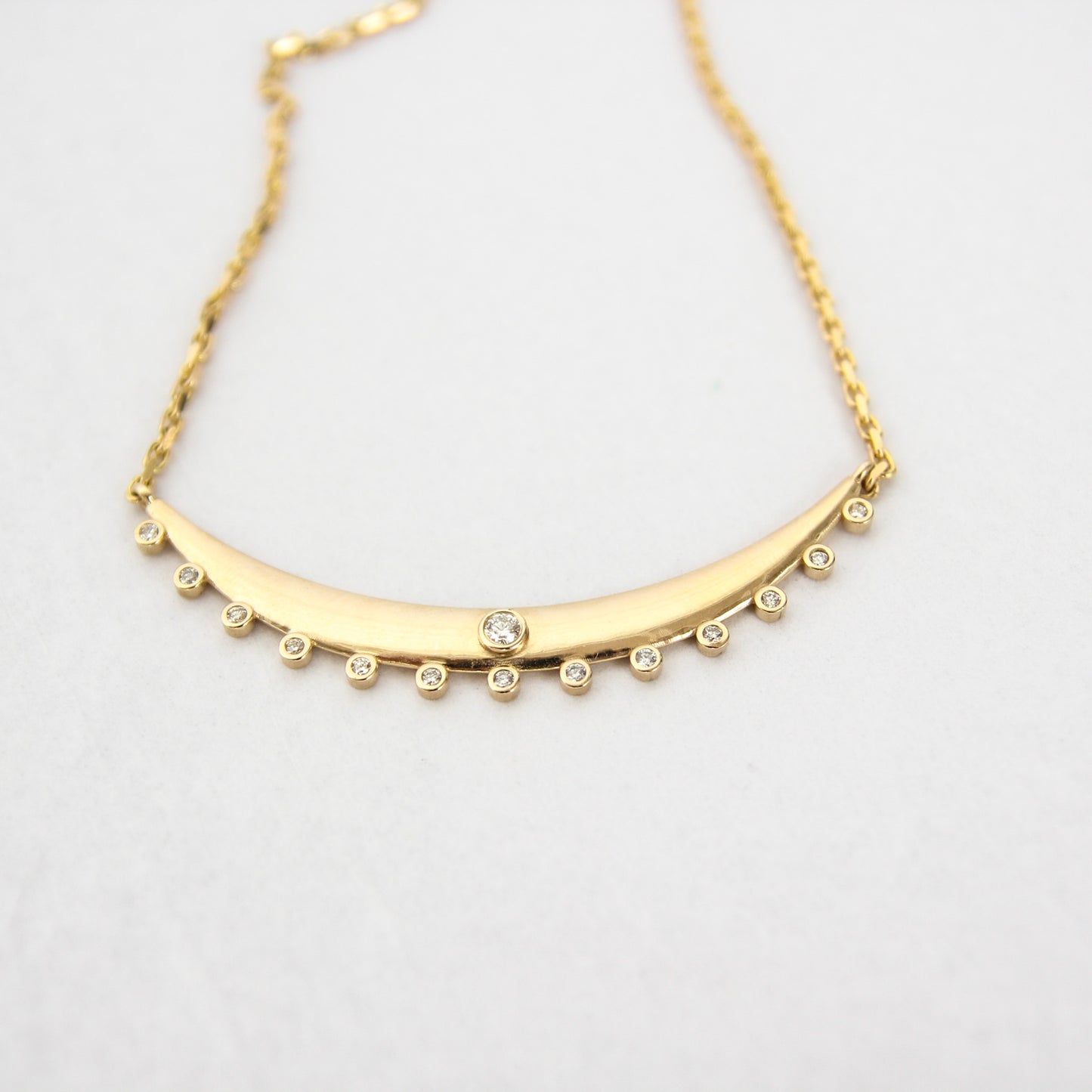 Aurelia Diamond Bar Necklace