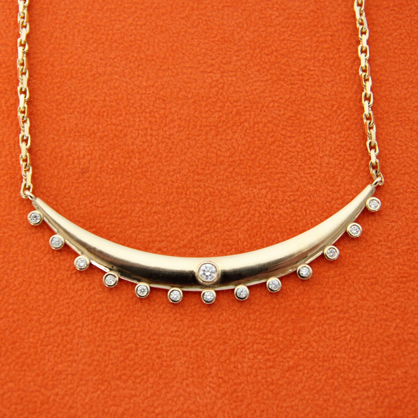 Aurelia Diamond Bar Necklace