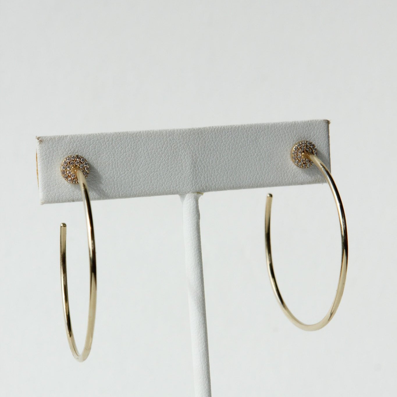 Blayne Wire and Pave Hoops