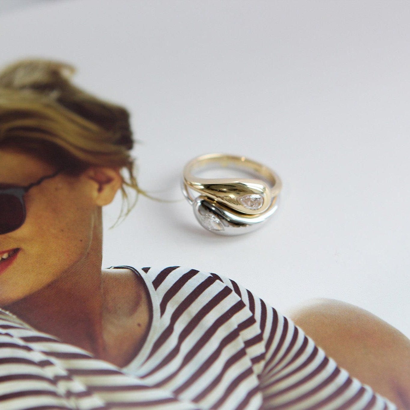 Yin & Yang Two Tone Ring