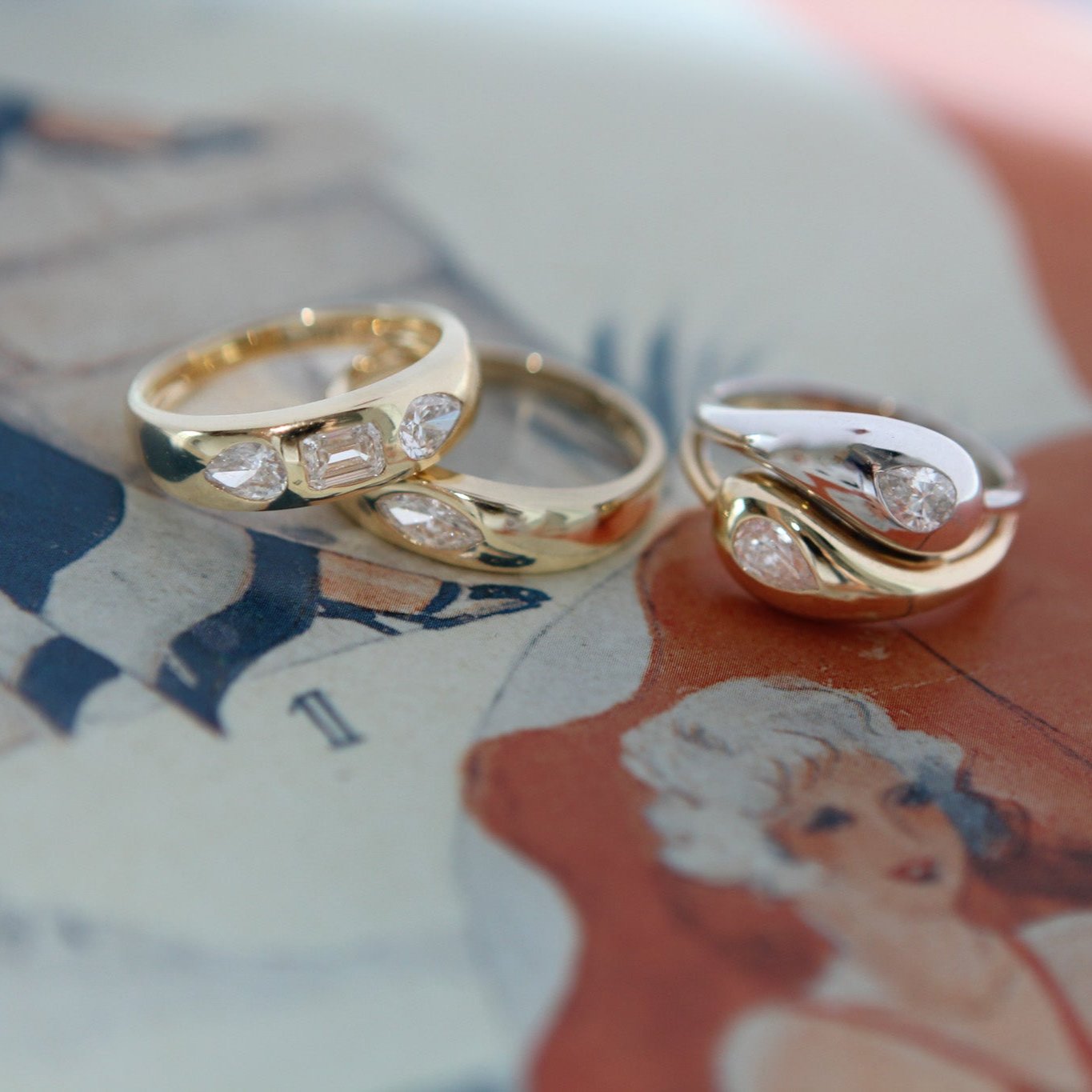 Triple Diamond Ring
