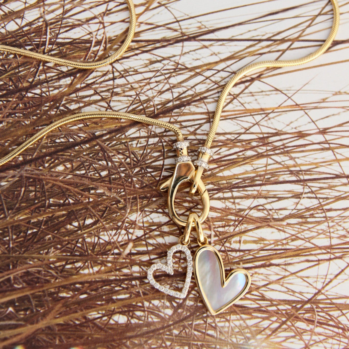 Twin Hearts Charm