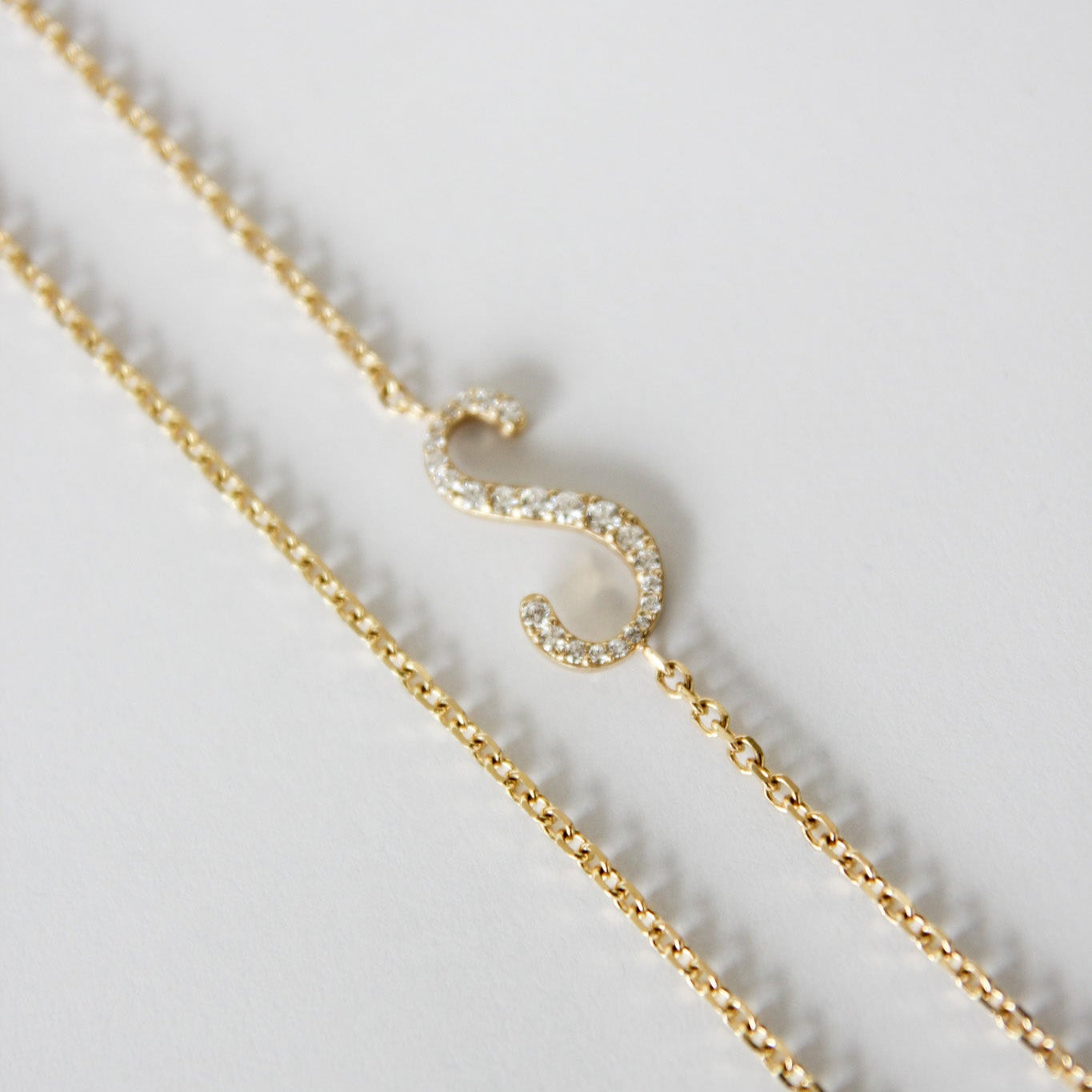 The Signature Sparkle Necklace "S"