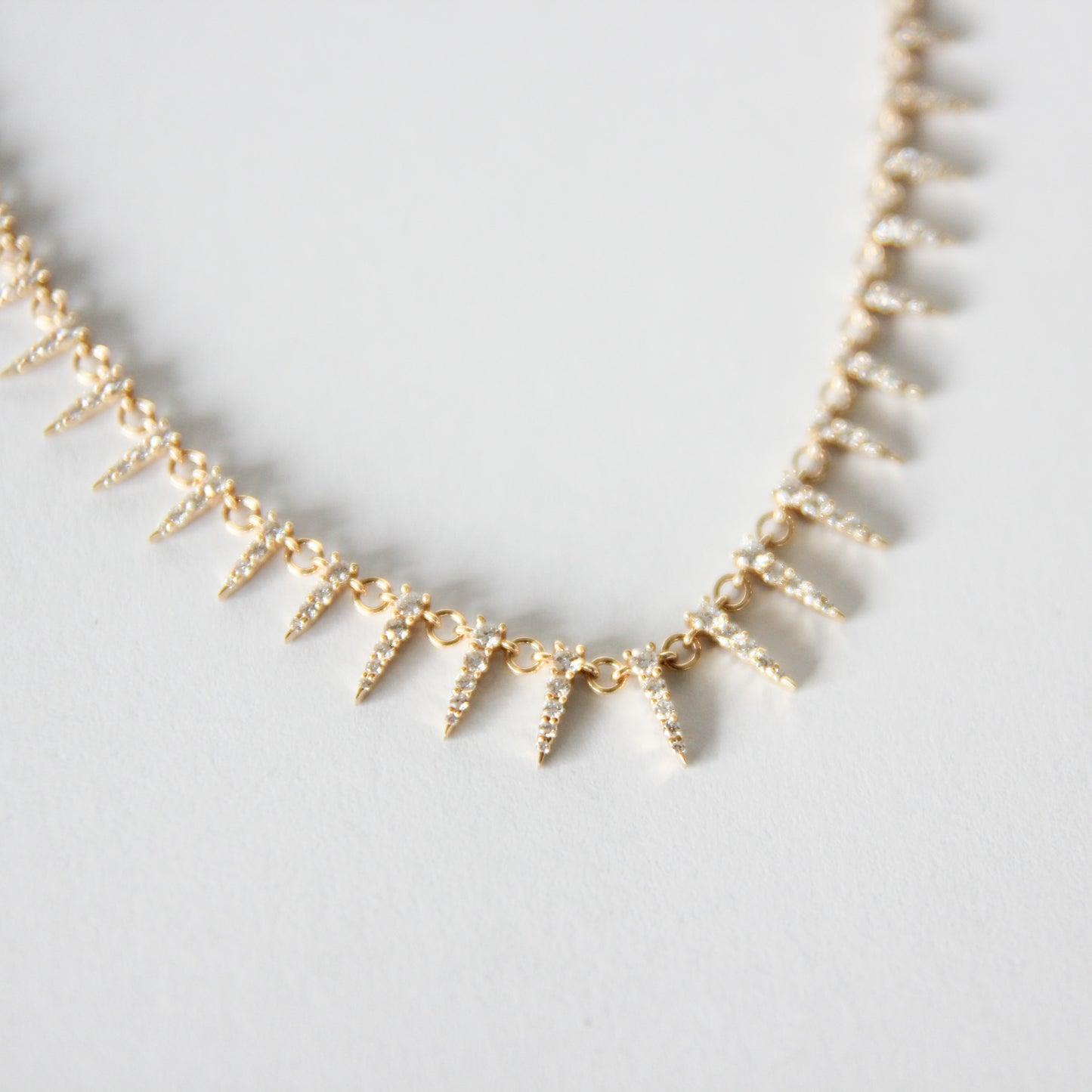 Scottie Diamond Spike Necklace