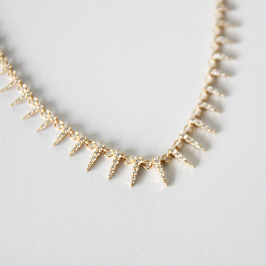 Scottie Diamond Spike Necklace