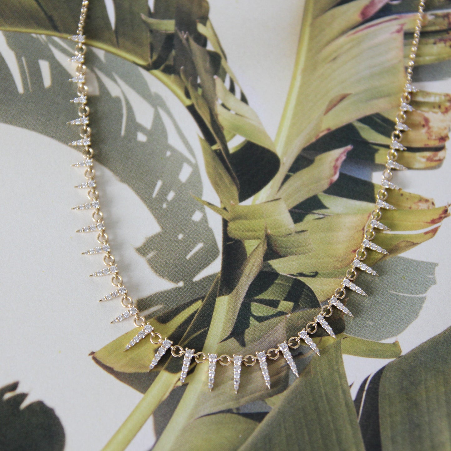 Scottie Diamond Spike Necklace