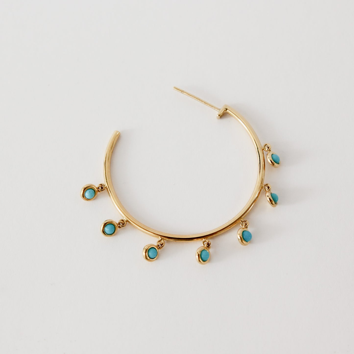 Roma Turquoise Hoops