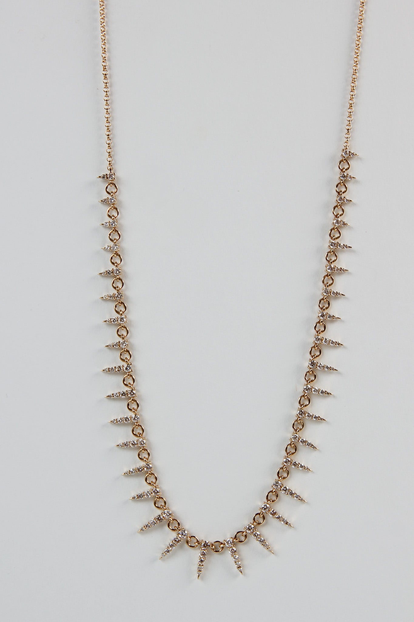 Scottie Diamond Spike Necklace