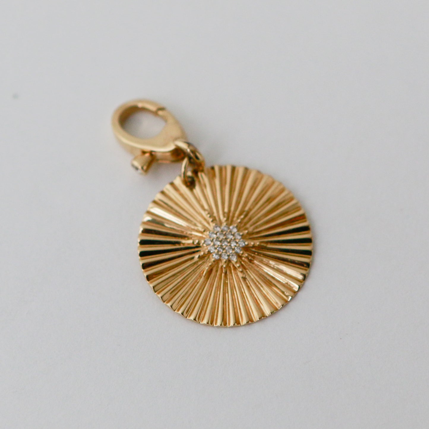 Selena Fluted Disc Pendant
