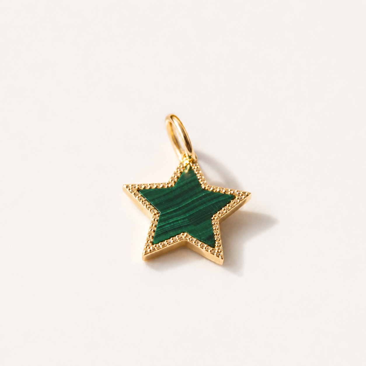 Malachite Star Charm