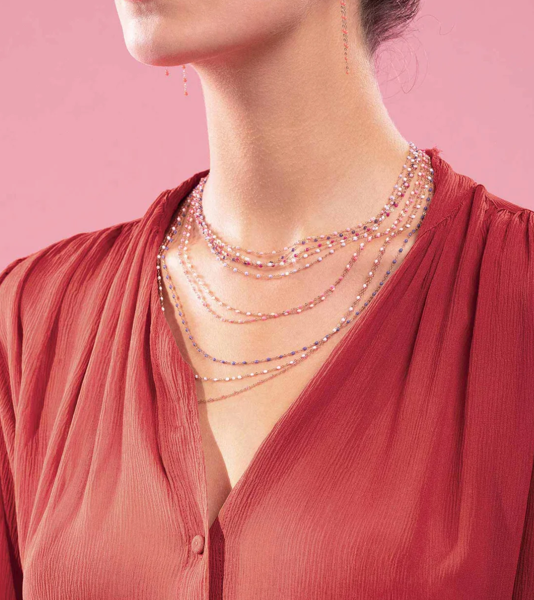 Giselle Necklace - Pink