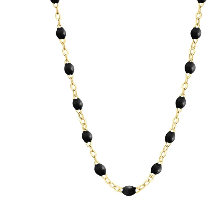 Le Rive 30A Pave Diamond Large Coin Necklace in Black