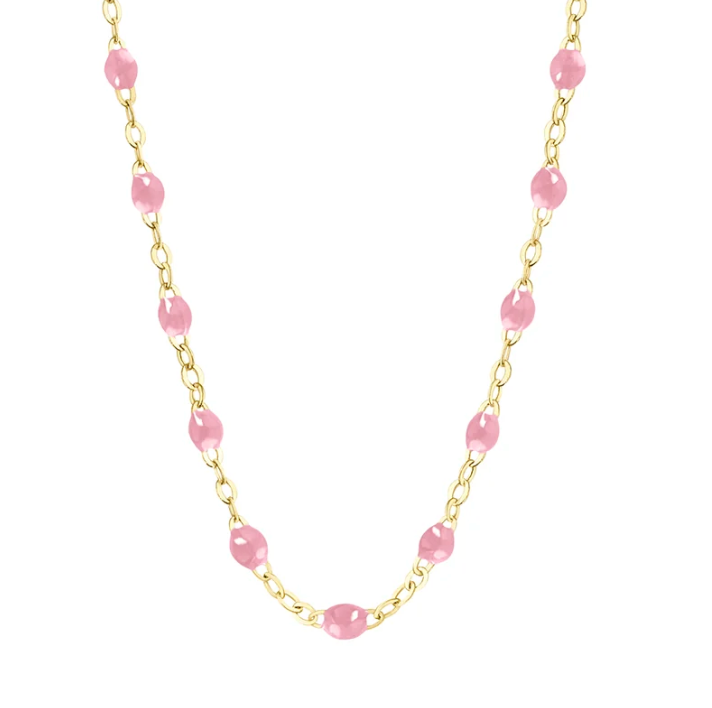 Le Rive 30A Single Diamond Petite Coin Necklace in Fuschia