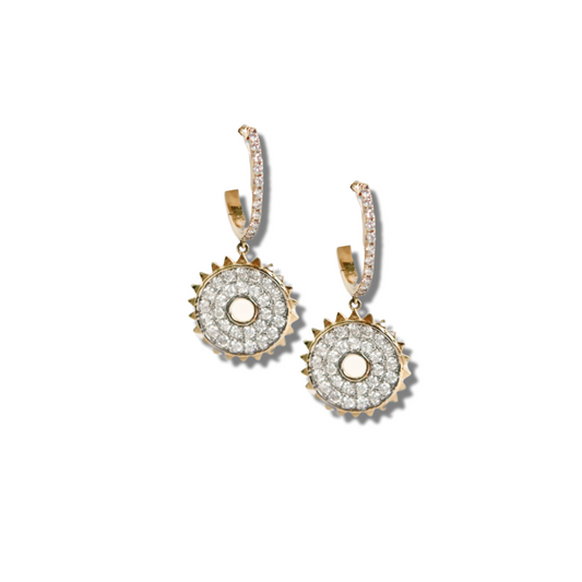 Amadi Diamond Disc Earrings