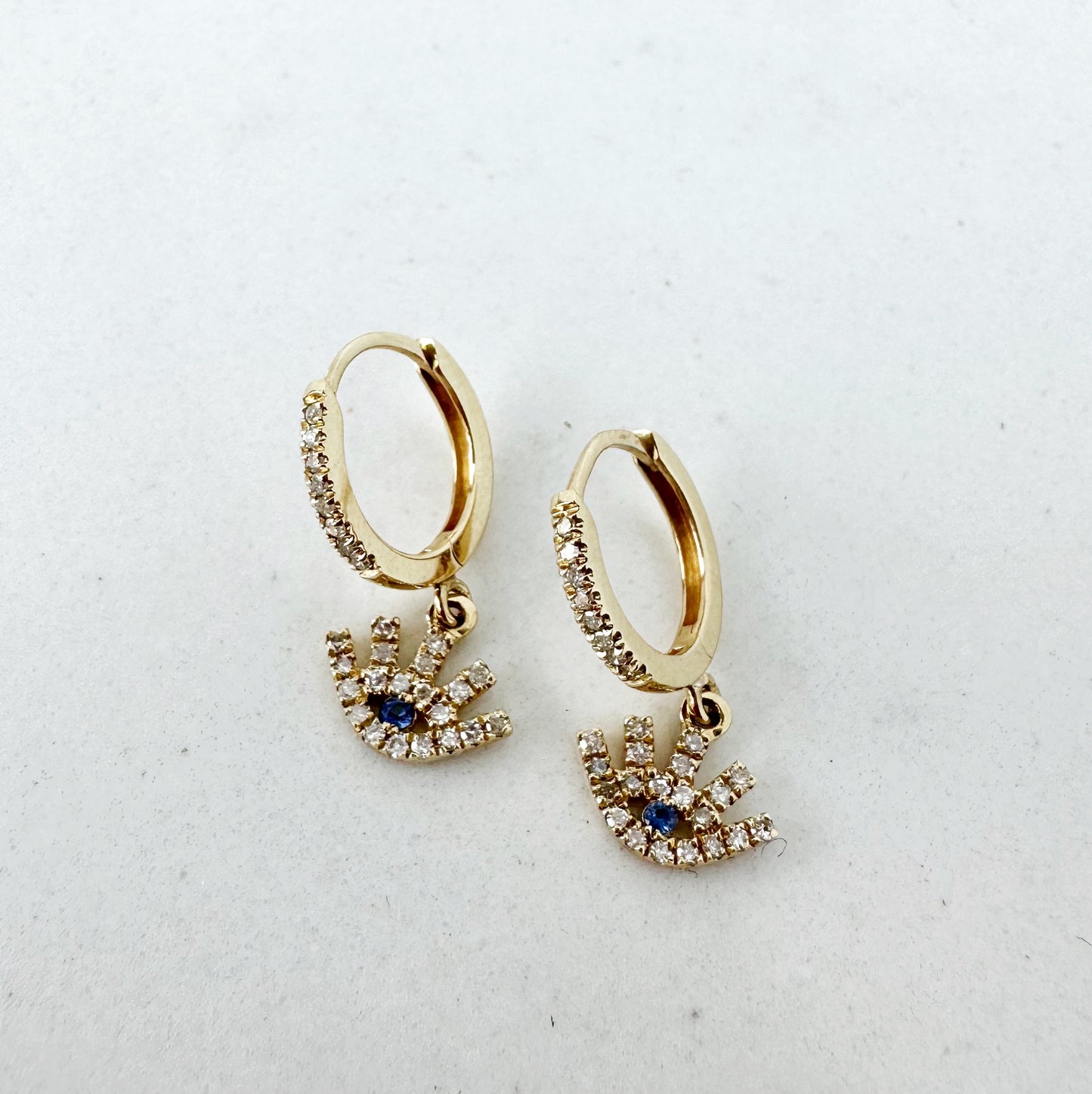 Evil Eye Dangle Huggies