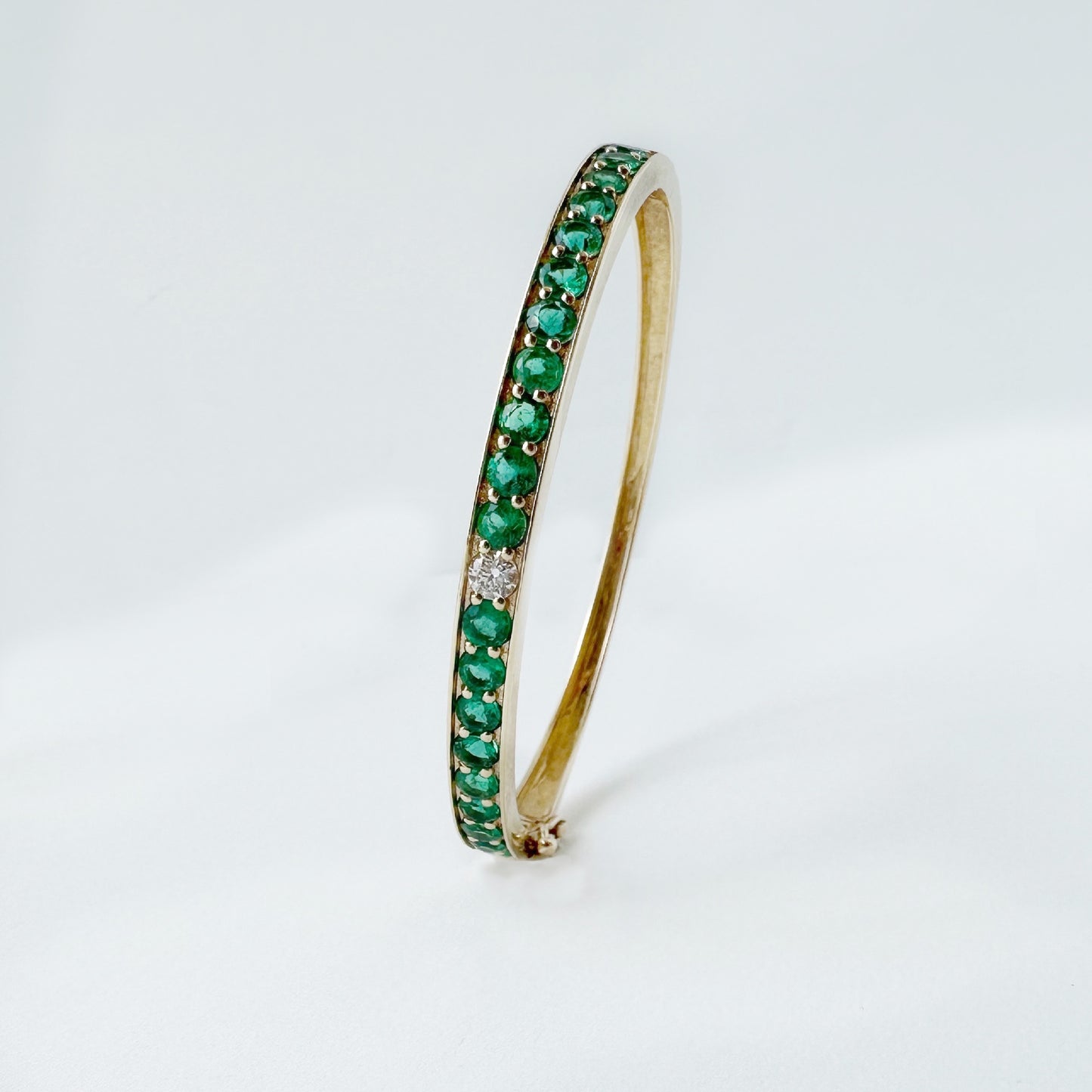 Regina Emerald + Diamond Bangle