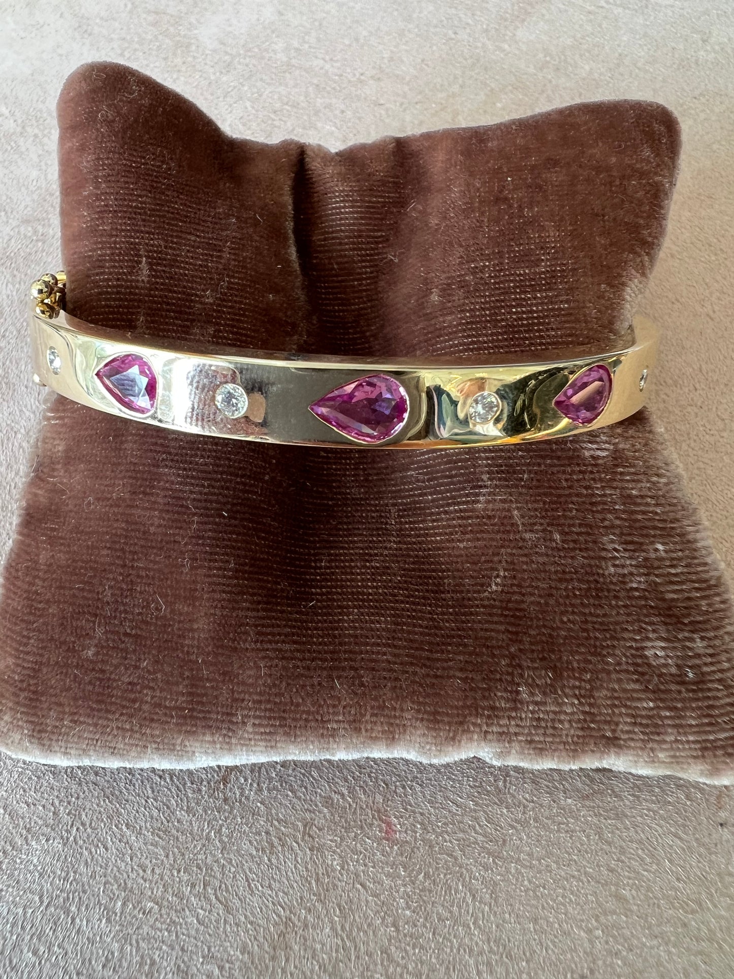 Sansa Sapphire and Diamond Bangle