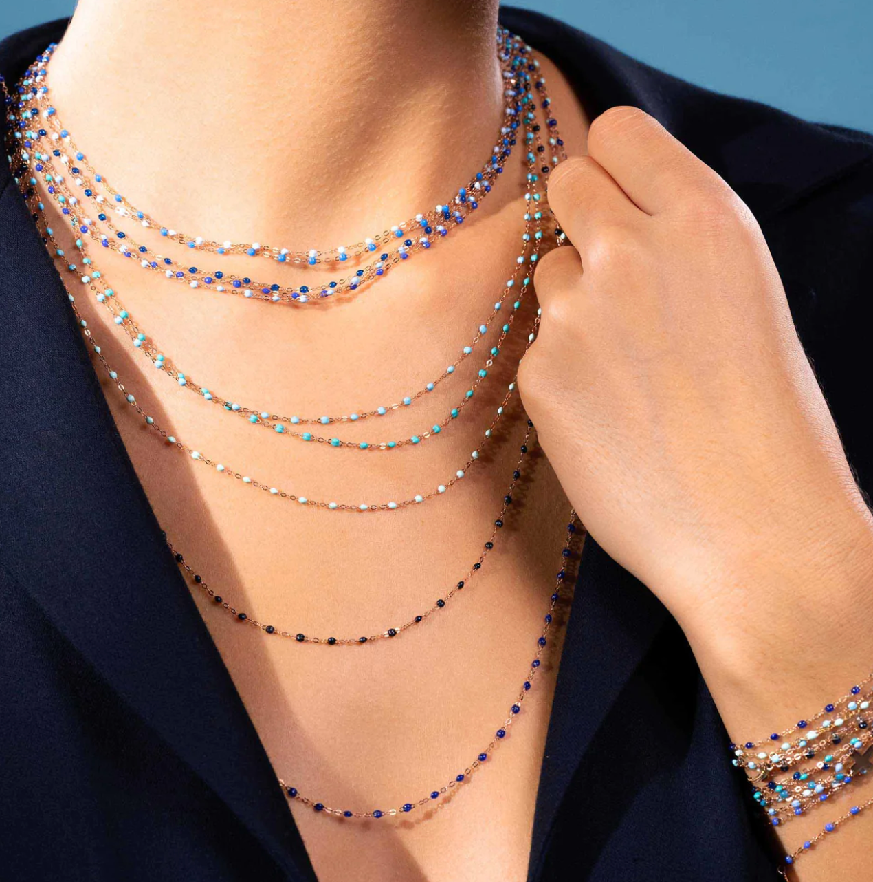 Giselle Necklace - Lapis Blue