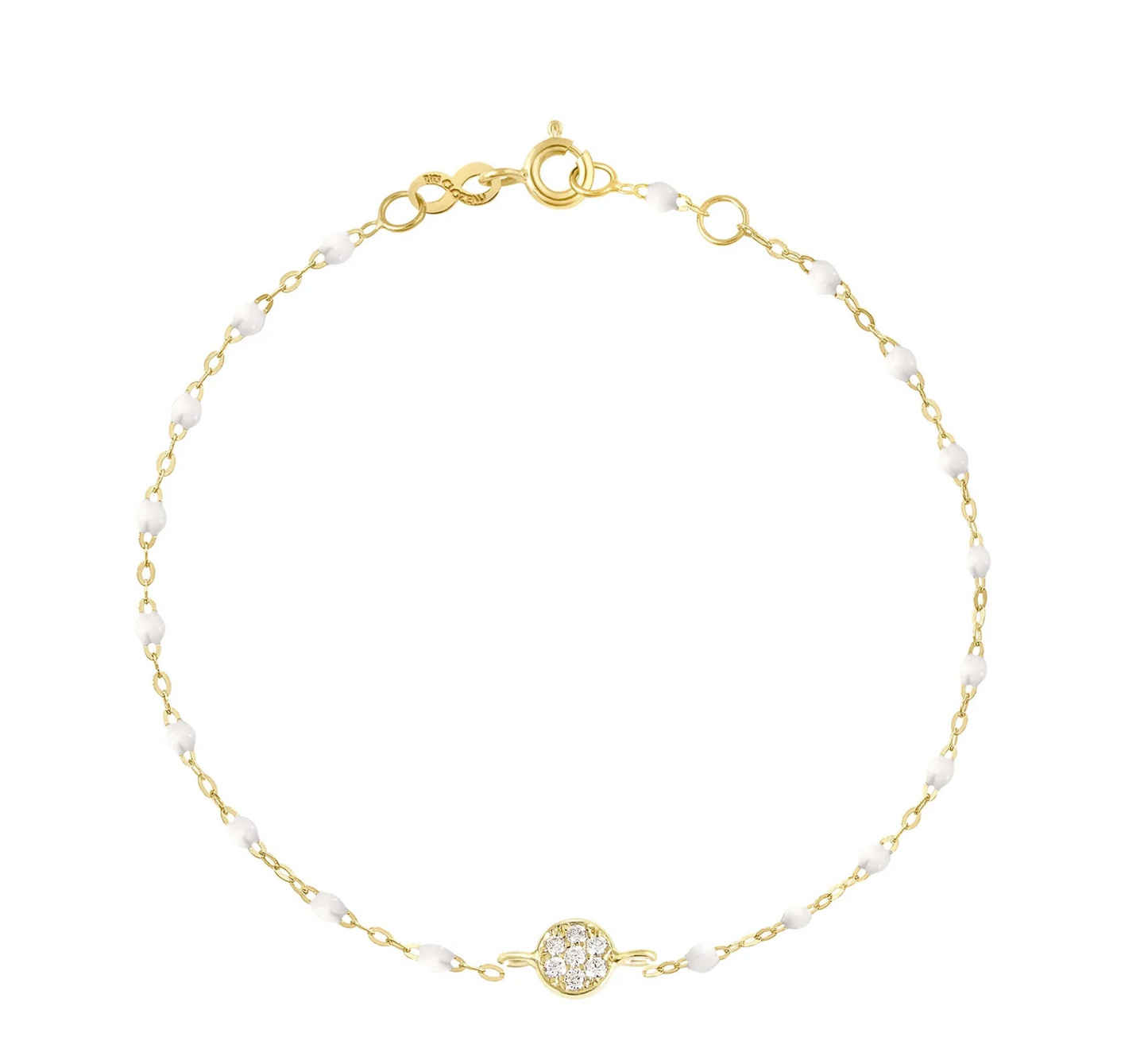 Puce Coin Bracelet - White