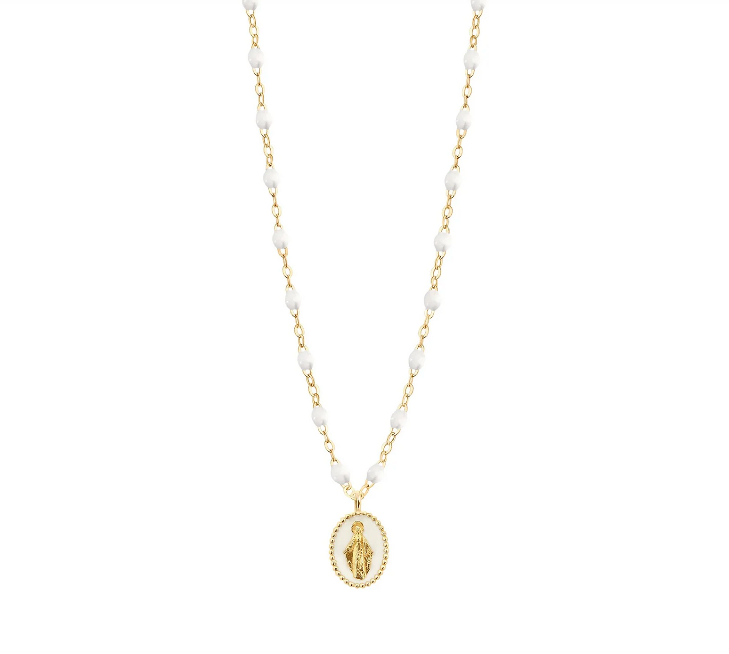 Petite Madone Necklace - White