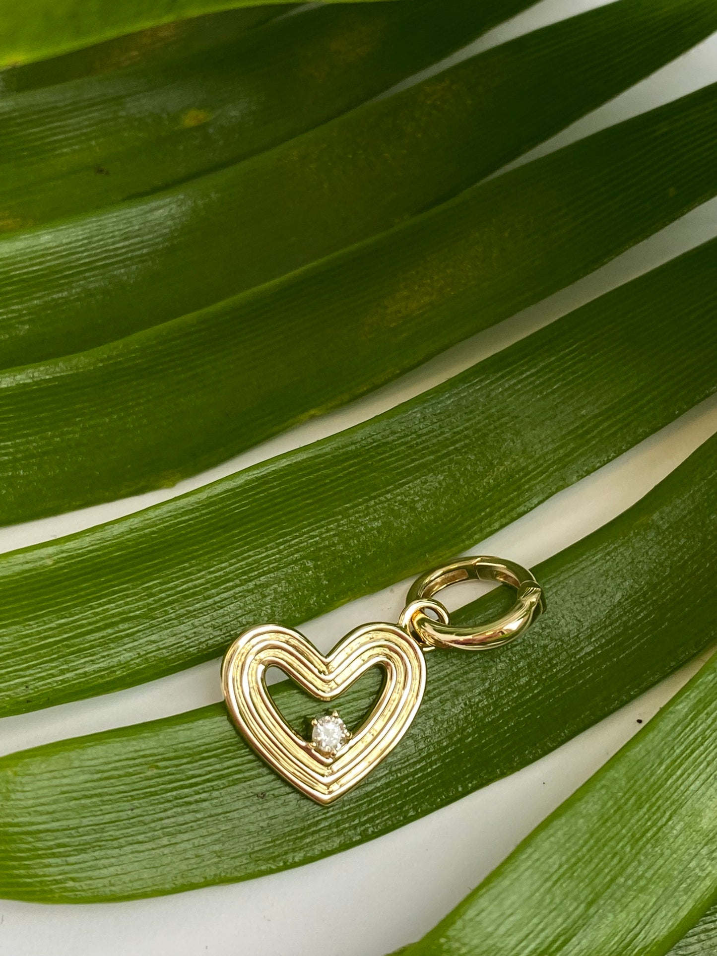 Heart Groove Charm